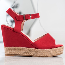 Clowse Červené Sandály Na Vysokém Podpatku 2