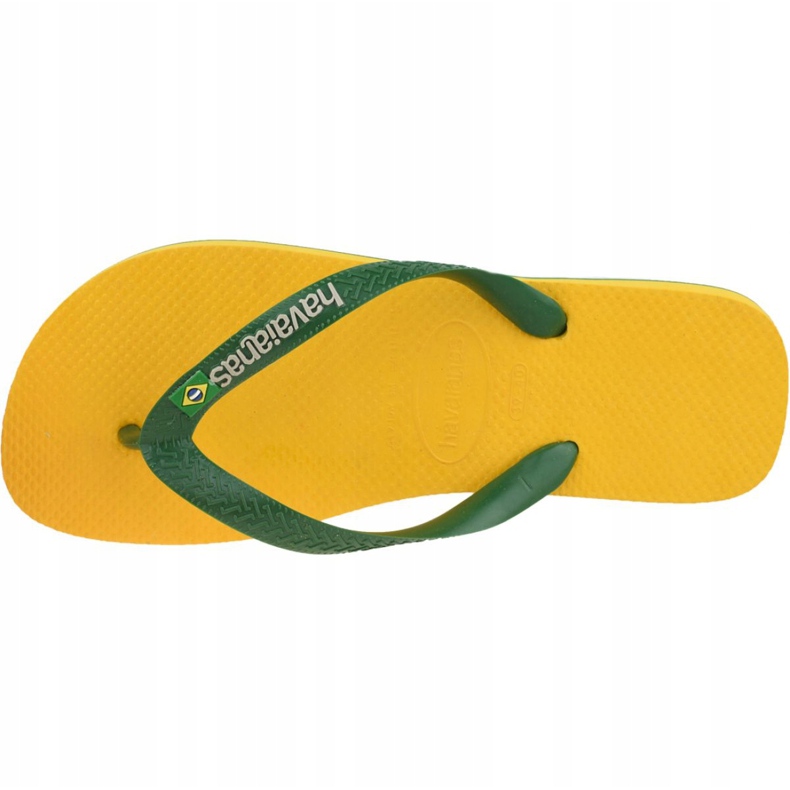 Žabky Havaianas Brasil Logo M 4110850-1652 zelená žlutá 2