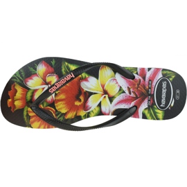 Letní žabky Havaianas Slim 4129848-1069 černý vícebarevný 2