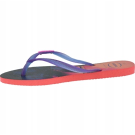 Žabky Havaianas Slim Paisage 4132614-6024 námořnická modrá růžový 1