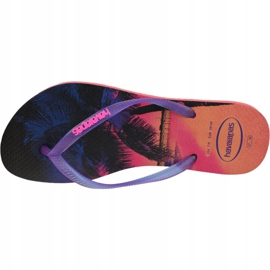 Žabky Havaianas Slim Paisage 4132614-6024 námořnická modř růžový 2