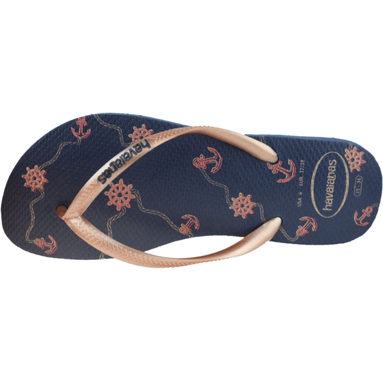 Žabky Havaianas Slim Nautial 4137125-1754 fialový námořnická modrá 2
