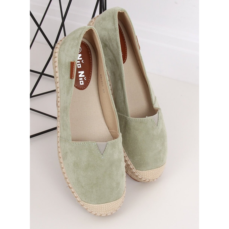 Klasické zelené espadrilky 99-23A zelené zelená 1 Klasické zelené espadrilky 99-23A zelené zelená 1