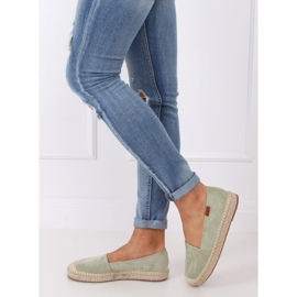 Klasické zelené espadrilky 99-23A zelené zelený 2