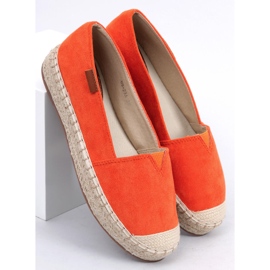 Klasické oranžové espadrilky 99-23A Orange pomerančový 1