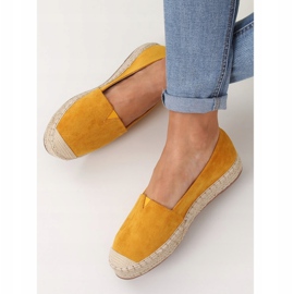 Klasické medové espadrilky 99-23A žluté žluť 2
