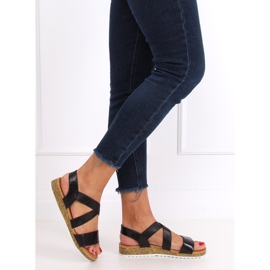 Černé dámské sandály AM042 Black černý 1