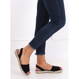 Černá černá 99-26A Černé espadrilky černý 1