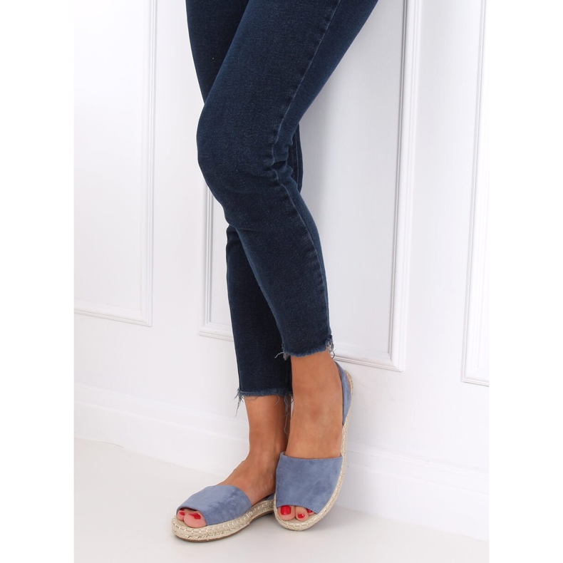 Modré espadrilky 99-26A modrý 2