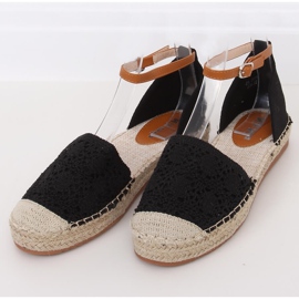 Espadrilles cut black 3035 Black černý 1