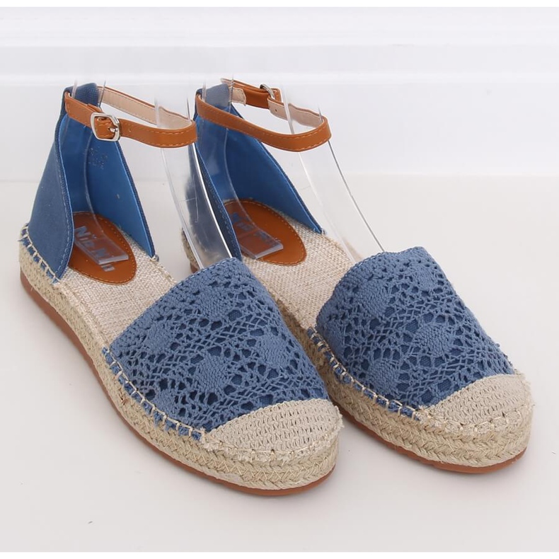 Espadrilles cut blue 3035 Blue modrý 1