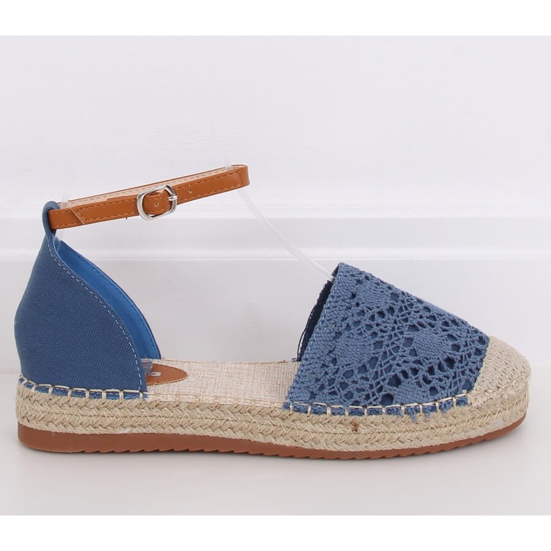 Espadrilles cut blue 3035 Blue modrý 2