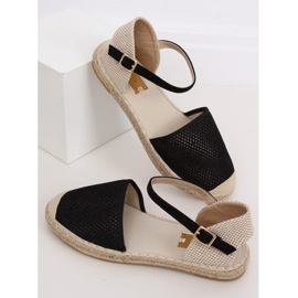 Černé dámské espadrilky MB-64119 Black černá 1 Černé dámské espadrilky MB-64119 Black černá 1