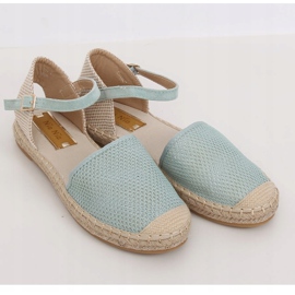 Dámské espadrilky mátové MB-64119 zelené zelený 1