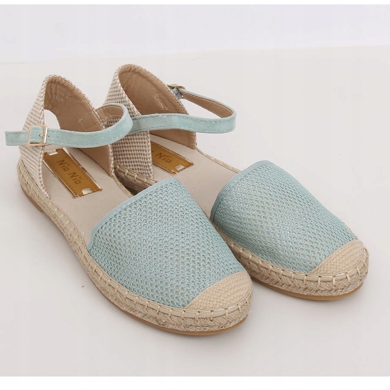Dámské espadrilky mátové MB-64119 zelené zelený 1