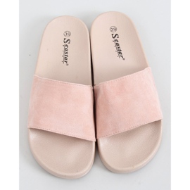 Jednoduché béžové pantofle CK98 Beige II Quality béžový 1