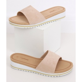 Dámské béžové pantofle G-5036 Béžové béžový 1