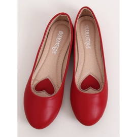 Červené dámské balerínky YSD817 Red červený 1