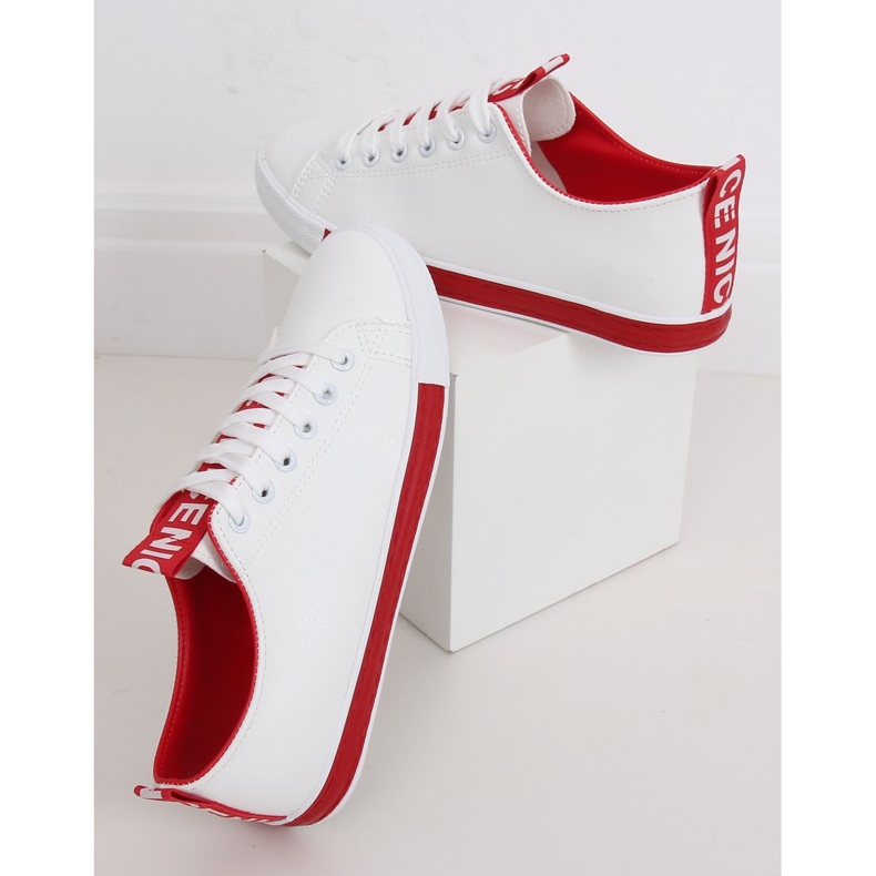Bílé dámské tenisky CC-17 Red bílý červený 1