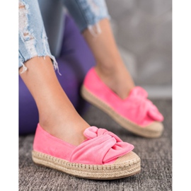 Seastar Semišové espadrilky na platformě růžový 1