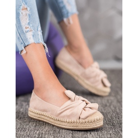 Seastar Semišové espadrilky na platformě hnědý 1