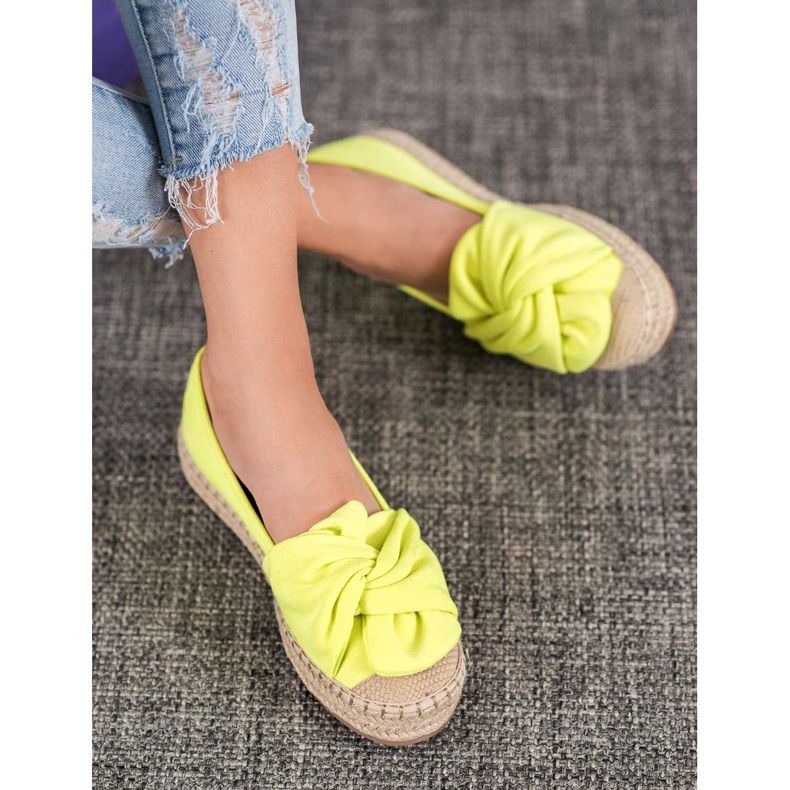 Seastar Semišové espadrilky na platformě žluť 1