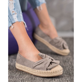 Seastar Semišové espadrilky na platformě béžový 5