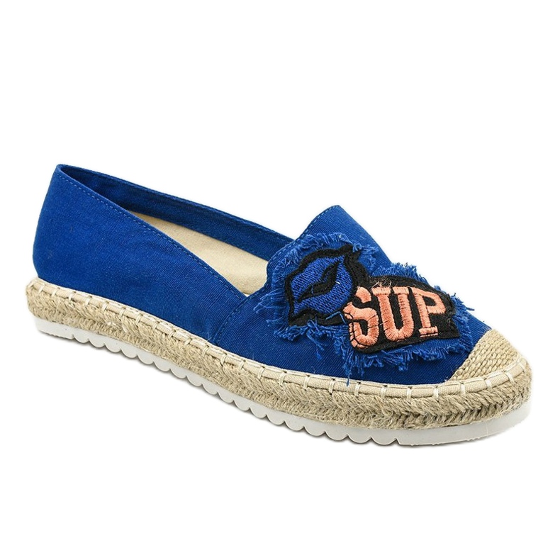 Tmavě modré espadrilky L-1047 modrý 1