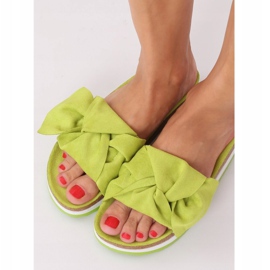 Zelené dámské zelené pantofle SS116P Green zelený 1
