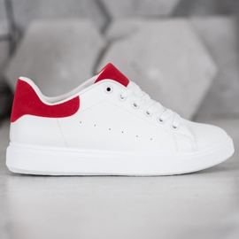 SHELOVET Neformální sportovní obuv bílý červené 2