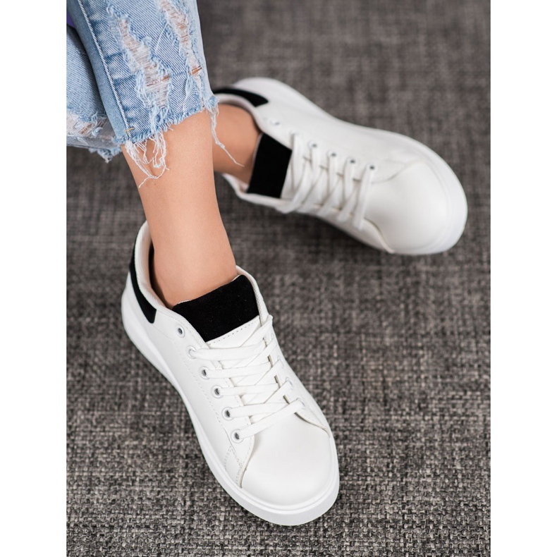 SHELOVET Neformální sportovní obuv bílý černá 1