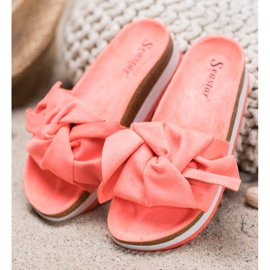 Seastar Neformální semišové pantofle vícebarevný oranžový 1