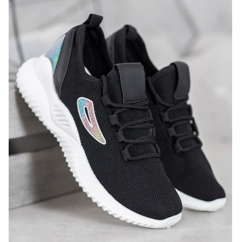 MCKEYLOR tenisky s flitry černý 1