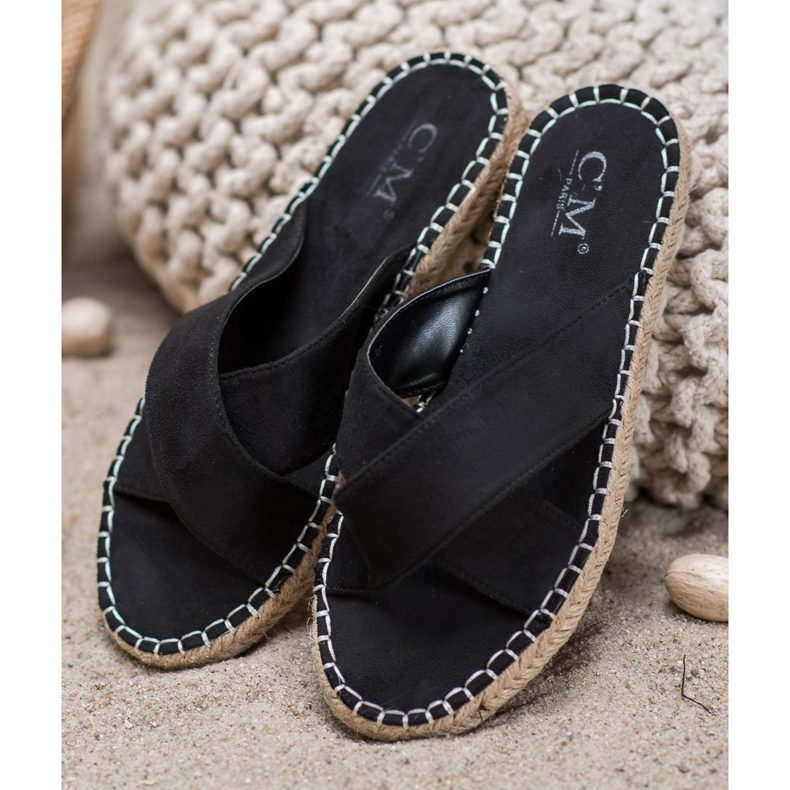 Cm Paris Lehké pantofle pro volný čas černá 1