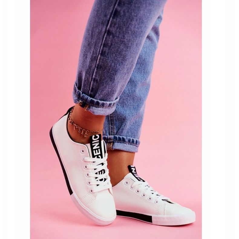 PS1 Dámské černé tenisky Ville Classic bílý 2