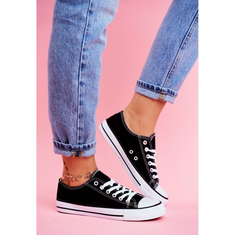 PS1 Černé tenisky Omerta s bílou podrážkou bílý černá 1