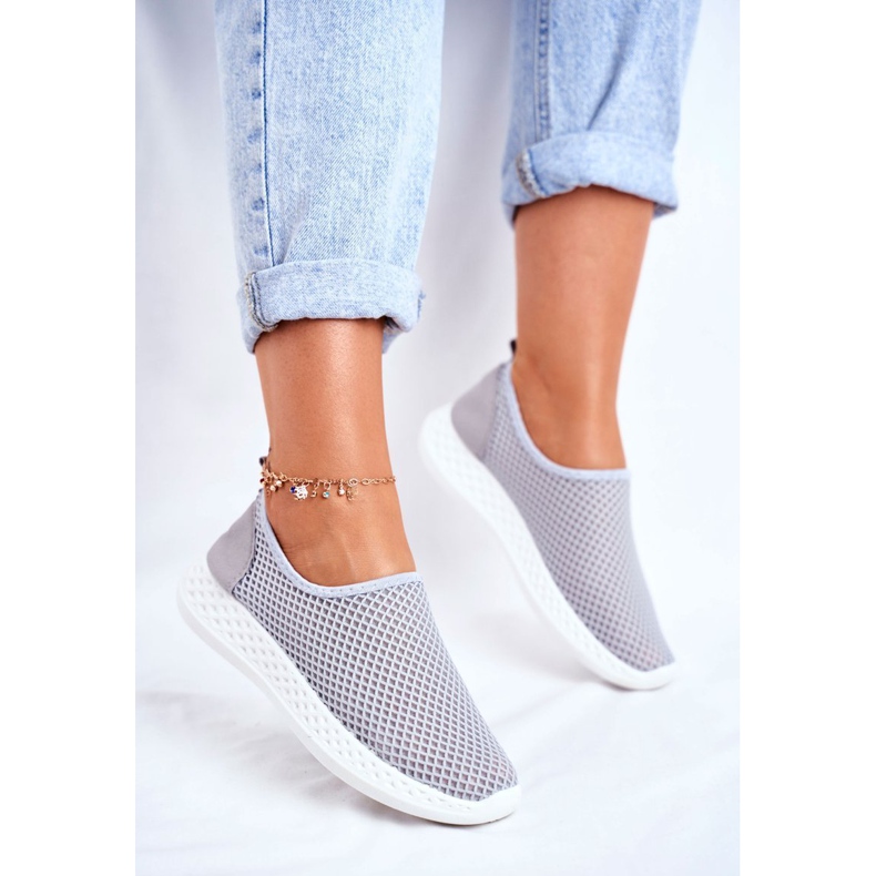 SEA Dámské sportovní nazouvací boty šedé Gestacio šedá 1