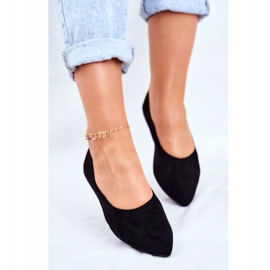 PS1 Dámské balerínky Eco-Suede Black Bellissima černá 2