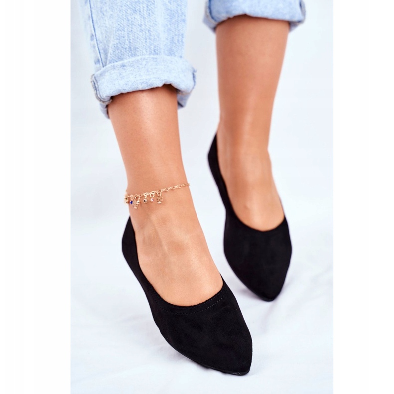 PS1 Dámské balerínky Eco-Suede Black Bellissima černý 2