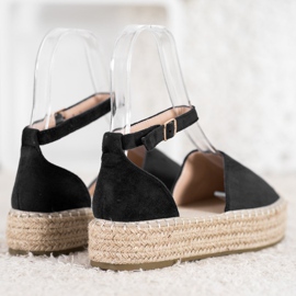 Seastar Černé espadrilky na platformě černá 1