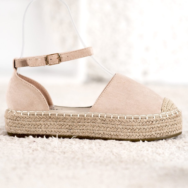 Seastar Béžové espadrilky na platformě béžový 1