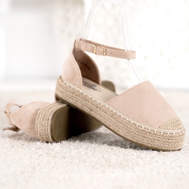 Seastar Béžové espadrilky na platformě béžový 3
