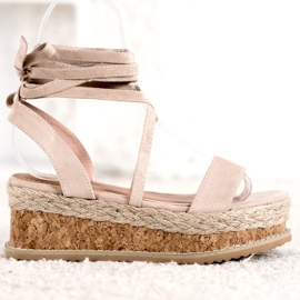 Seastar Svázané semišové sandály hnědý 2