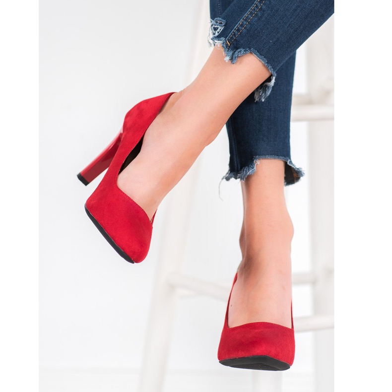 J. Star Elegantní lodičky červený 1