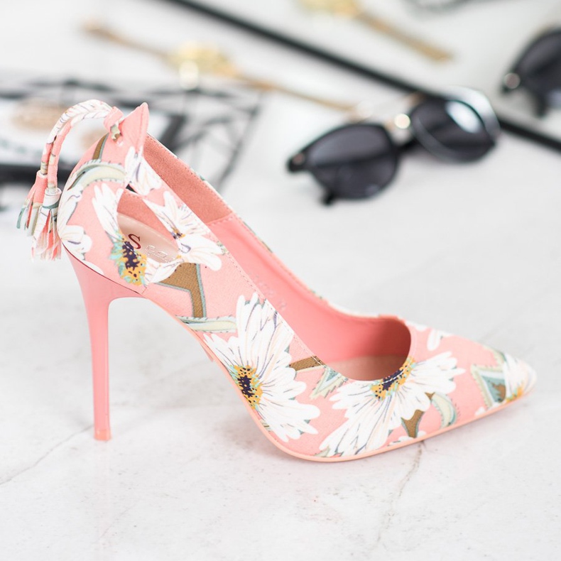 Seastar Stylové špendlíky v květinách růžový vícebarevný 2