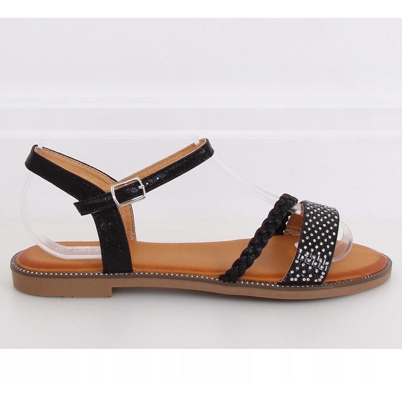 Černé dámské sandály 620-62 Black černý 1