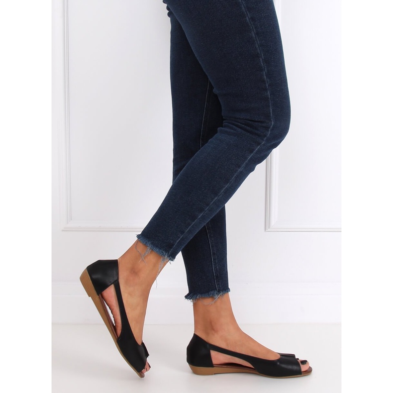 Odhaleny černé NH-23P Černé baleríny černá 2