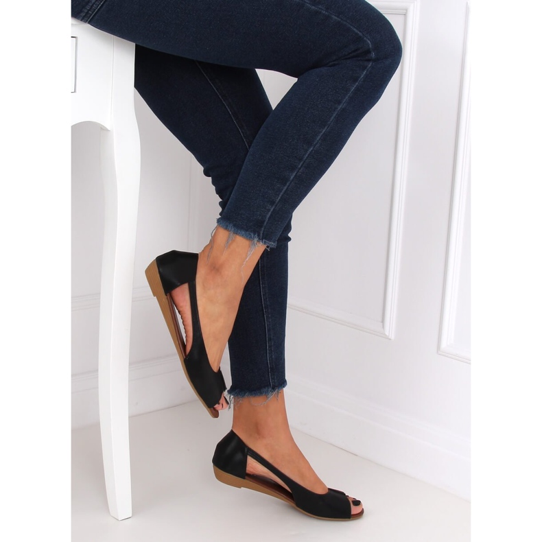 Odhaleny černé NH-23P Černé baleríny černá 1