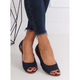 Otevřené boty tmavě modré NH-23P DK.BLUE námořnická modrá 2