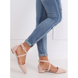 Béžově broušené balerínky LL-213P Béžové béžový 2